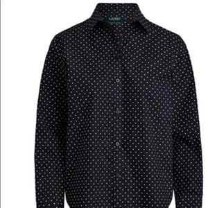 Ralph Lauren women’s polkadot LS